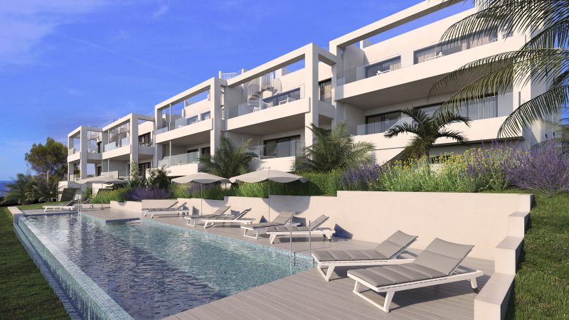 Vista piscina exterior